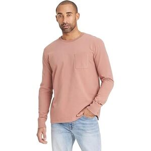 NWT Target Goodfellow Long Sleeve Pocket Tee – Size L, XL– Dusty Rose